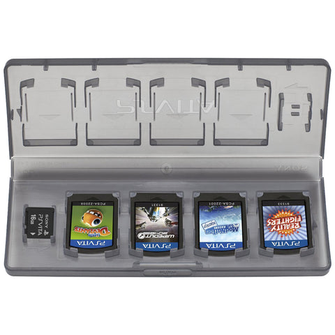 Officially licensed 10 in 1 game storage travel case for Sony PS Vita - Black