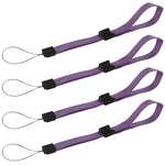 Wrist strap for handheld games consoles, cameras & mobiles adjustable – 4 pack purple | ZedLabz