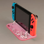 Display stand for Nintendo Switch handheld console - Sakura cherry Blossom UV printed | Rose Colored Gaming