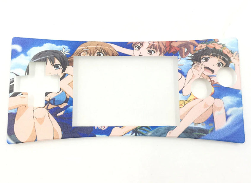 Faceplate screen lens for Game Boy Micro console Nintendo replacement part Manga style edition - Multi Colour | ZedLabz