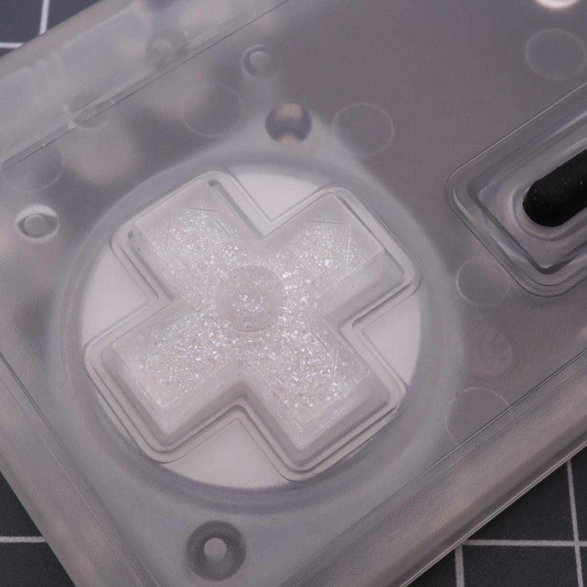 Hand cast custom resin buttons for Nintendo NES controller NES-004 (also fits Game Boy DMG-01) - Pearl White | Lab Fifteen Co