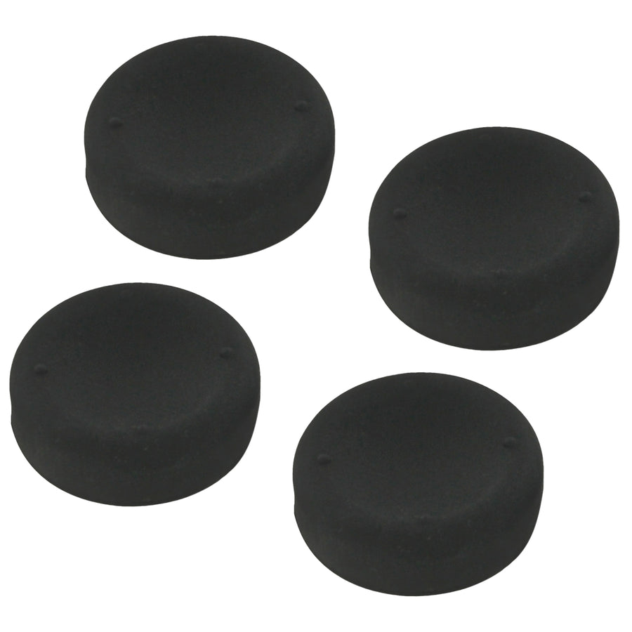 ZedLabz concave soft silicone thumb grips for Sony PS4 controller analog sticks - 4 pack black
