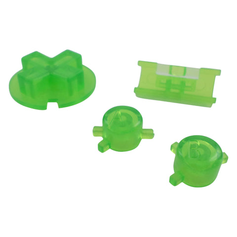 Replacement Button Set For Nintendo Game Boy Color - Clear Green | ZedLabz