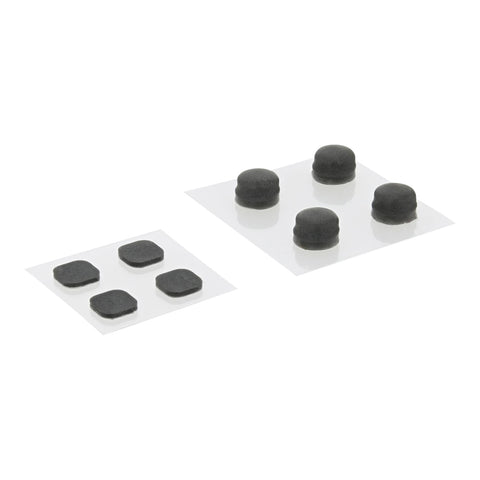 ZedLabz replacement rubber feet and screw cover set for Nintendo New 3DS XL (2015 model) - grey