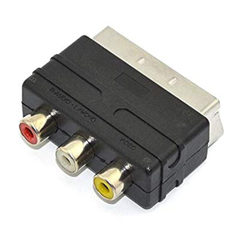 Scart adapter for composite AV cables to TV scart ports | ZedLabz
