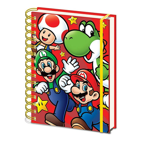 Super Mario Run wiro A5 lined notebook journal officially licensed | Pyramid