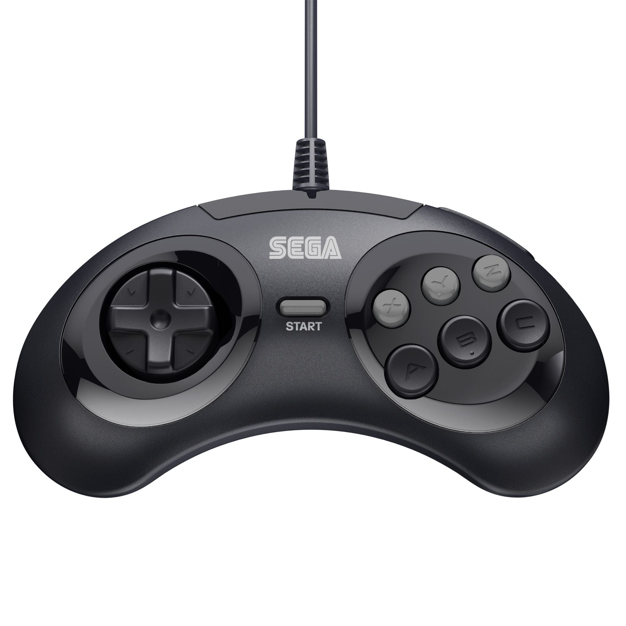 6 - button Arcade Pad wired controller for Sega Mega Drive & Genesis officially licensed - 10ft (3 meters) Black | Retro - Bit - 2