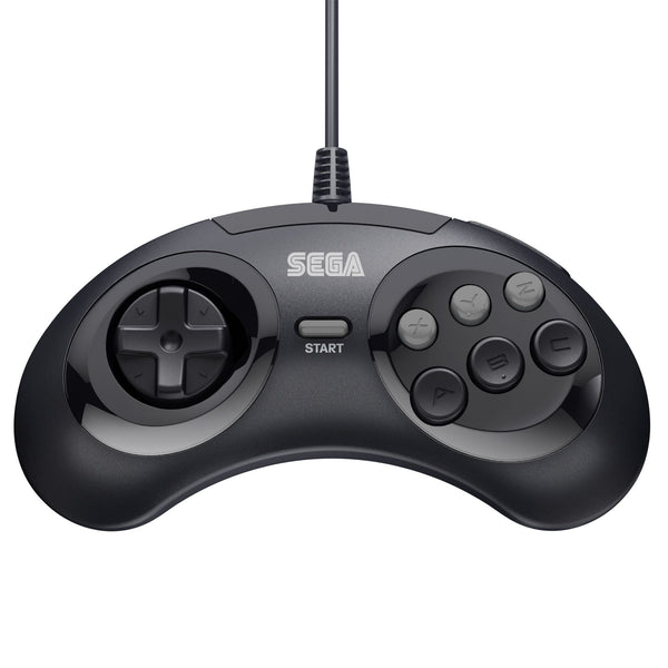 6 - button Arcade Pad wired controller for Sega Mega Drive & Genesis officially licensed - 10ft (3 meters) Black | Retro - Bit - 2