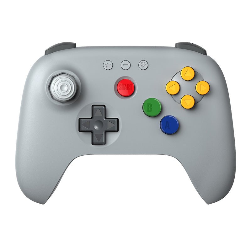 64 2.4G wireless controller for original Nintendo 64, Analogue 3D & Windows - Classic Grey | 8BitDo