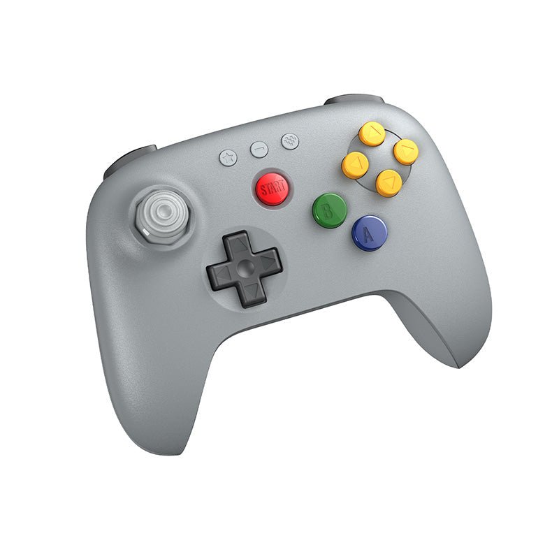64 Bluetooth controller with Hall Effect stick for Analogue 3D, Switch, Windows & Android - Grey | 8BitDo