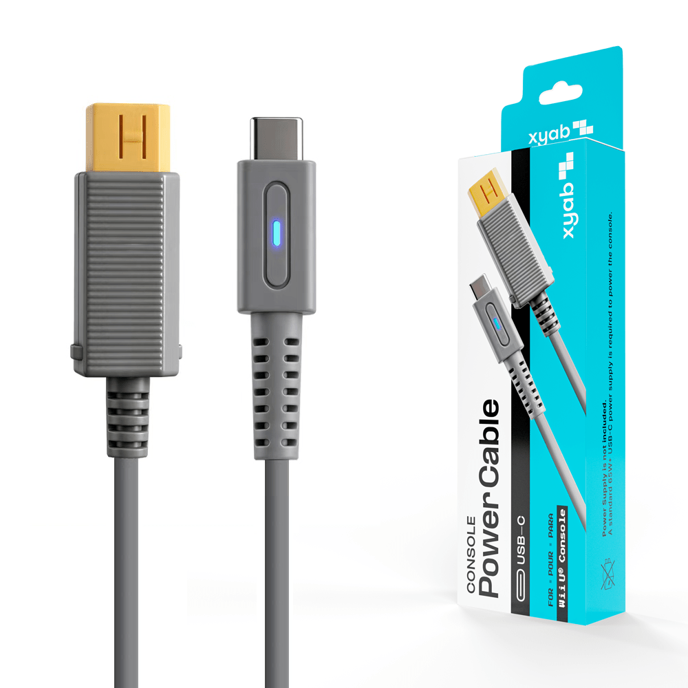 6ft USB-C power cable for Nintendo Wii U console | XYAB - 1