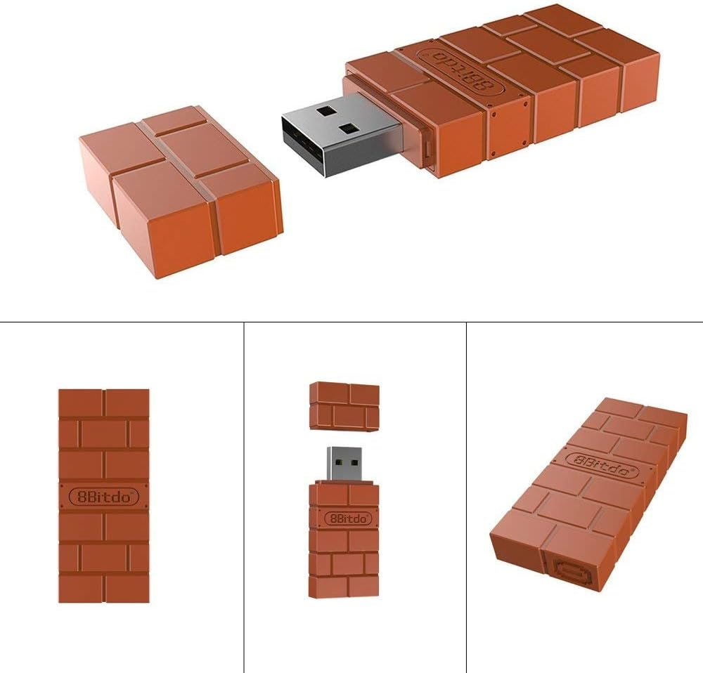 8BitDo Wireless USB Adapter - Bluetooth Receiver (Switch, PC, Mac, Raspberry Pi, PS Classic, PS4, PS5) | 8BitDo - 3
