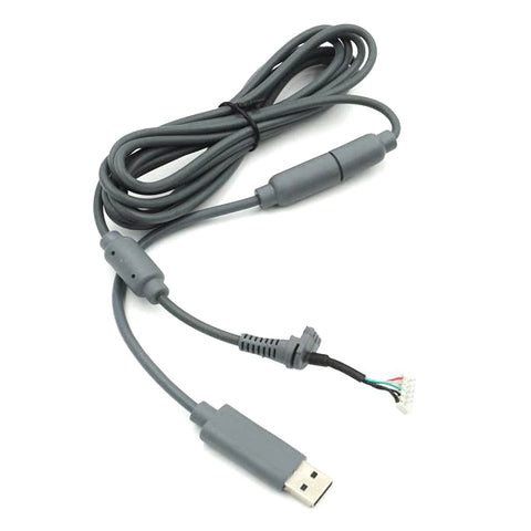 Controller cable for Xbox 360 wired controller compatible replacement lead - grey | ZedLabz