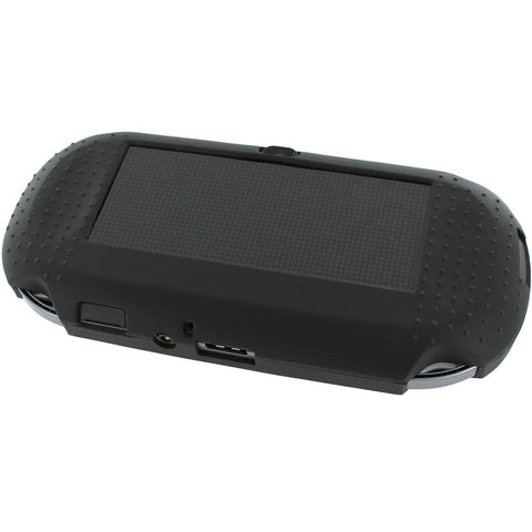 Protective cover for Sony PS Vita 1000 console soft silicone skin bumper grip case – Black | ZedLabz