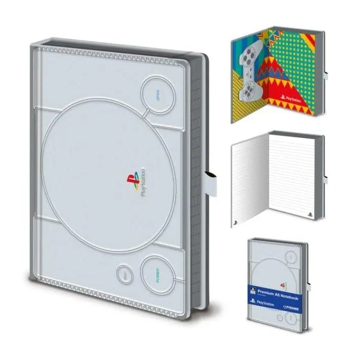 A5 Premium lined PlayStation themed notebook journal officially licensed | Pyramid - 1