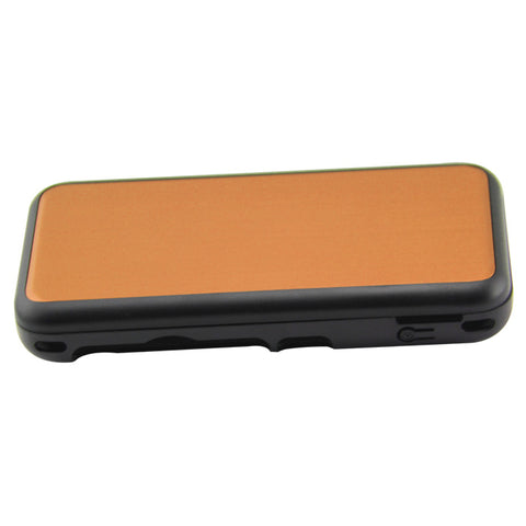 Hybrid case for Nintendo New 2DS XL console aluminium metal protective cover - gold | ZedLabz