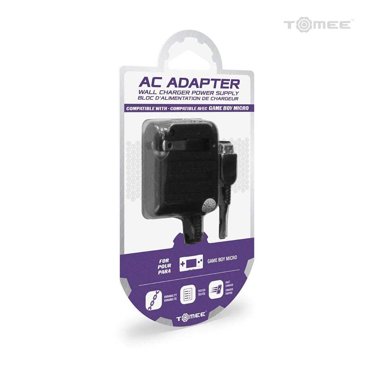 AC adapter wall charger for Nintendo Game Boy Micro - US plug | Tomee - 3