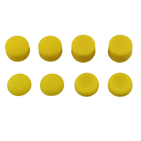 Thumbstick grips for PS4 Sony controller rubber silicone grip cover - 8 pack Yellow | ZedLabz