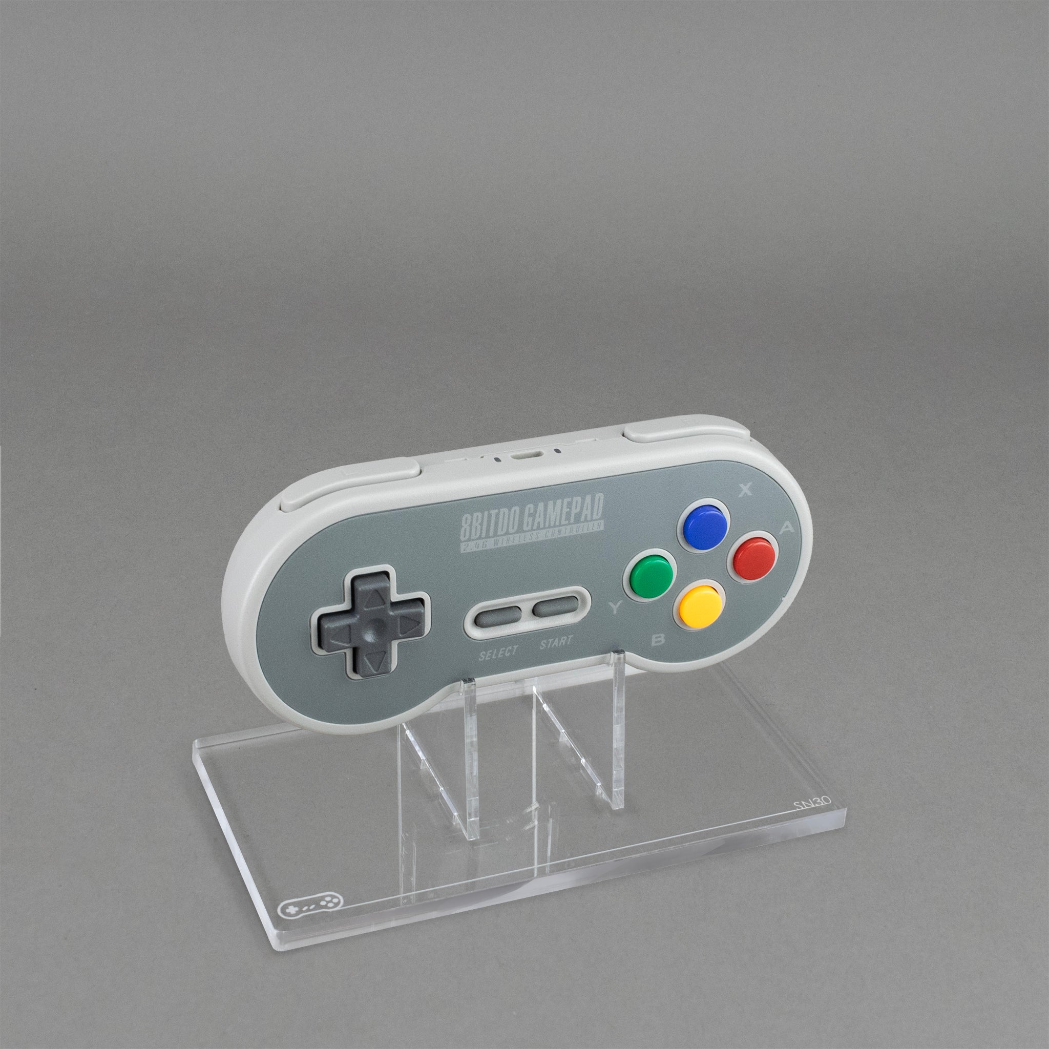Acrylic display Stand for 8BitDo SN30 Wireless Controller (SNES) | Rose Colored - 1