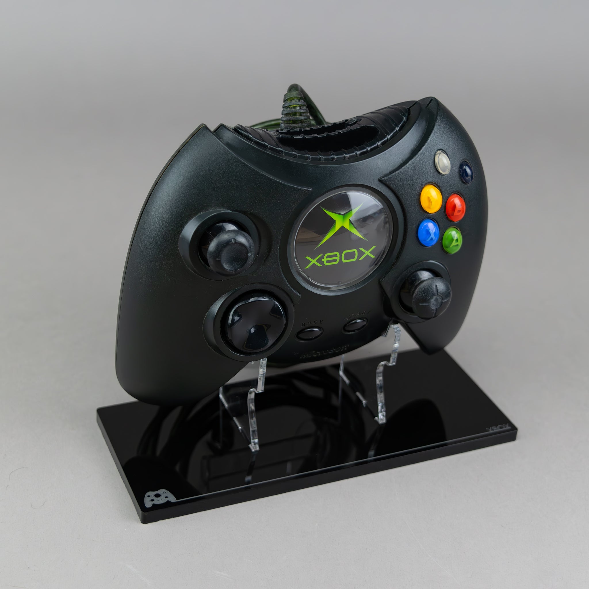 Acrylic display stand for Microsoft original Xbox Duke controller | Rose Colored - 2
