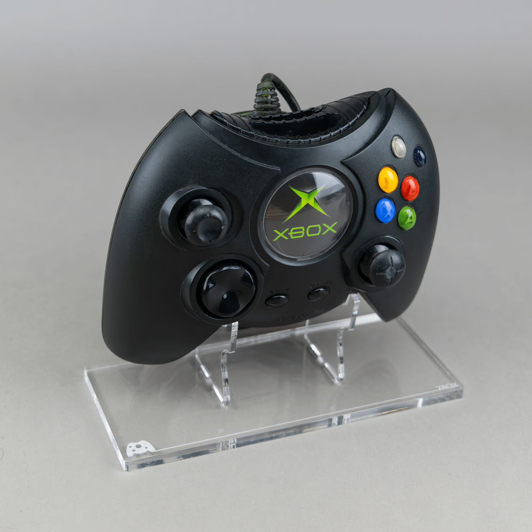 Acrylic display stand for Microsoft original Xbox Duke controller | Rose Colored - 1