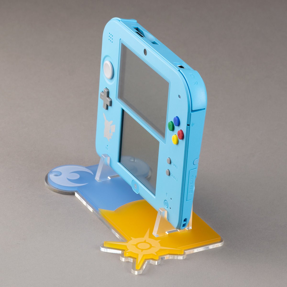Acrylic display stand for Nintendo 2DS console - Sun and Moon edition | Rose Colored - 6