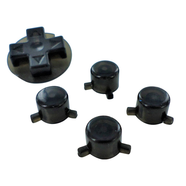 Action Buttons & D-Pad Set For Odroid-Go Advance Console - Clear Black | ZedLabz