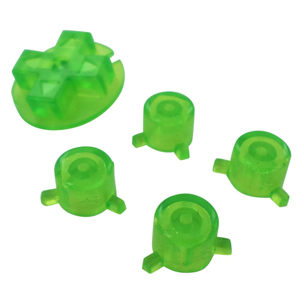 Action Buttons & D-Pad Set For Odroid-Go Advance Console - Clear Green | ZedLabz