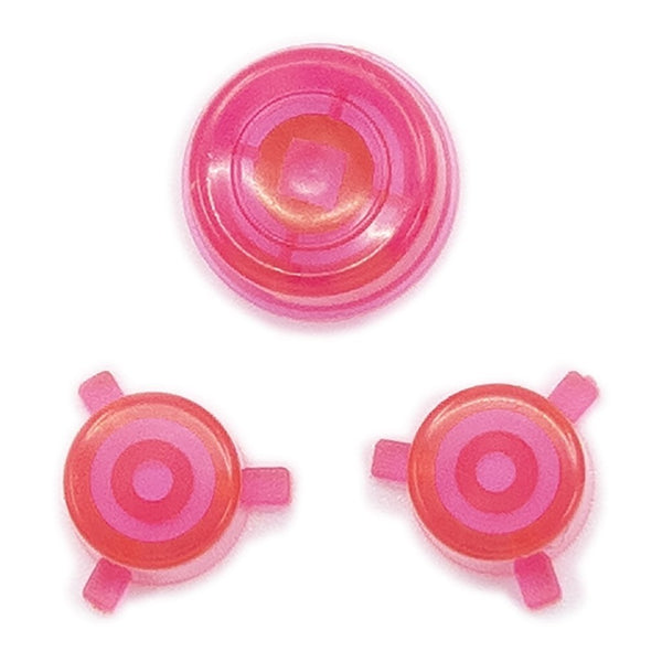 Action & Joystick Cap Button Set For Neo Geo Pocket Color - Clear Pink | Retro Modding