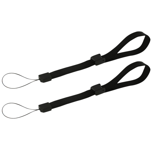 Adjustable wrist strap for handheld games consoles, cameras & mobiles replacement – 2 pack black | ZedLabz