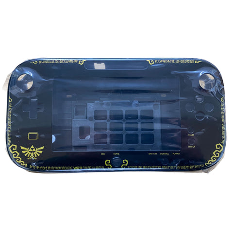 Replacement top and bottom housing shell for Nintendo Wii U gamepad - Zelda edition Black & Gold | ZedLabz