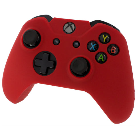 Protective skin for Xbox One Controller soft silicone rubber grip with ribbed handle - Red REFURB | ZedLabz