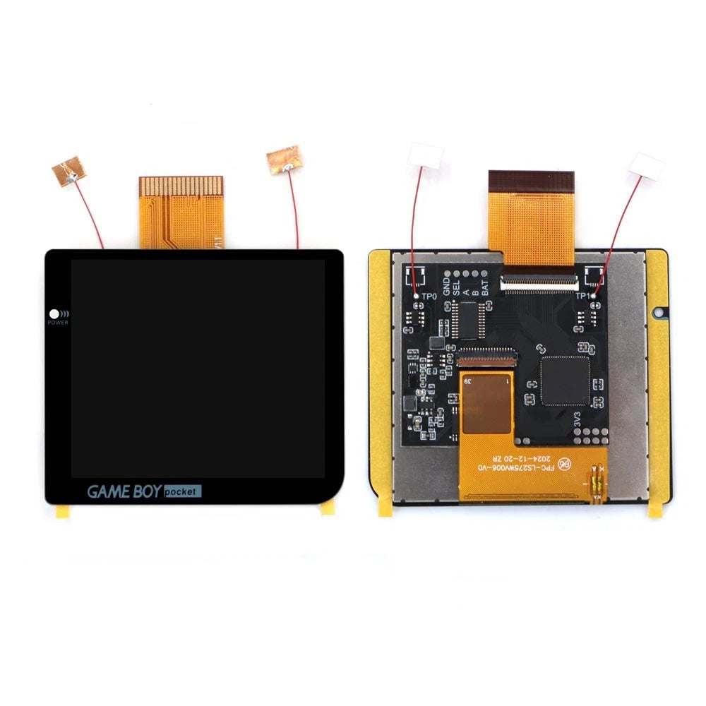 Laminated 2.8" IPS LCD screen kit for Nintendo Game Boy Pocket GBP MGB - Black | Hispeedido