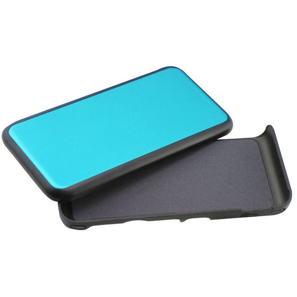 Aluminium case for Nintendo New 2DS XL console metal hybrid cover - Blue REFURB | ZedLabz