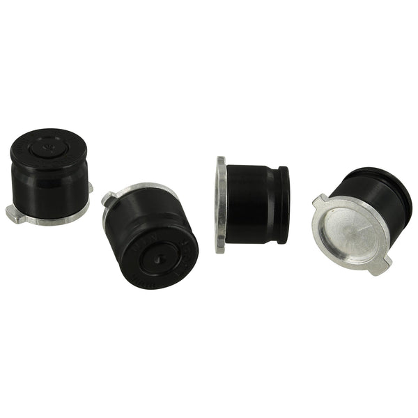 Aluminium Metal Bullet Action Button Set For Sony PS4 Controllers - Jet Black | ZedLabz