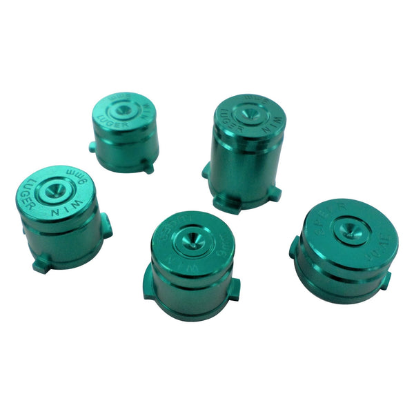 Aluminium Metal Bullet Button Set For Xbox One Controllers - Green | ZedLabz