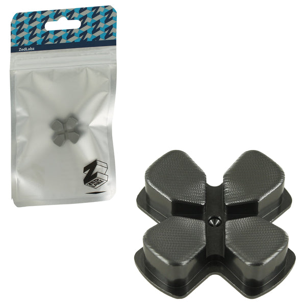Aluminium Metal D-Pad For Sony PS4 Controllers - Gun Metal Grey | ZedLabz