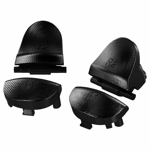 Aluminium Metal Trigger & Shoulder Buttons For 1st Gen PS4 Controllers - Black | ZedLabz