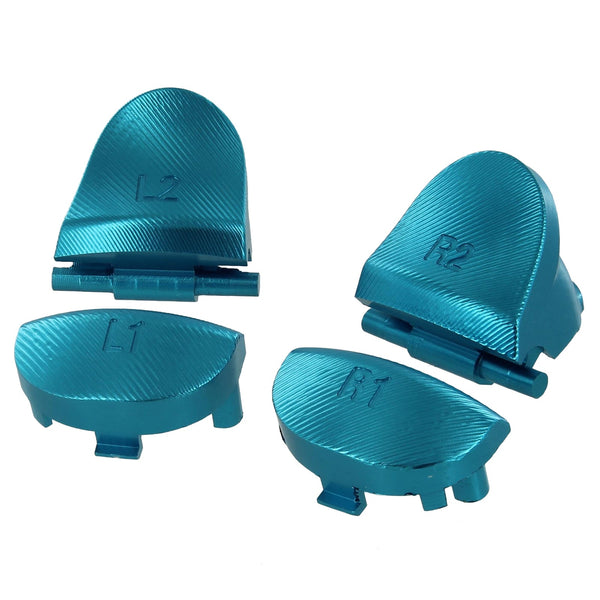Aluminium Metal Trigger & Shoulder Buttons For 1st Gen PS4 Controllers - Blue | ZedLabz
