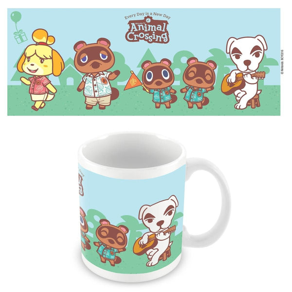 Animal Crossing outdoor lineup official mug 11oz/315ml white ceramic | Pyramid - 1