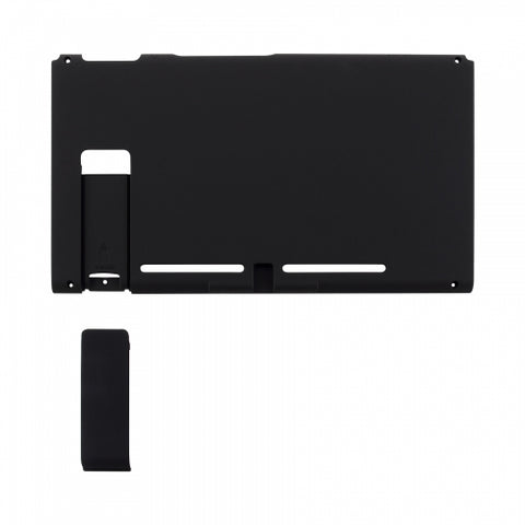 Housing shell for Nintendo Switch console back plate with kickstand soft touch - Black | ZedLabz