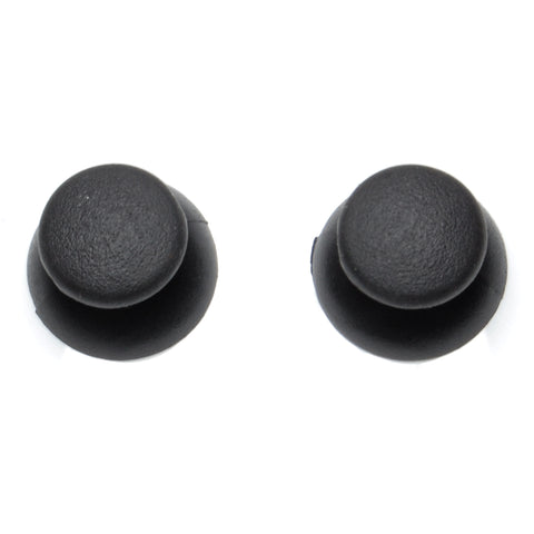 ZedLabz replacement analog thumbsticks for Sony PS2 & PS1 controllers (large hole) - 2 pack black