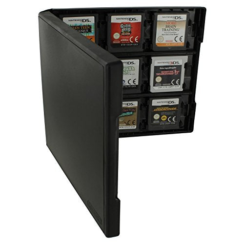 Game card case holder for Nintendo 3DS, 2DS & DS 18 in 1 cartridge box folio style plastic storage travel box | ZedLabz