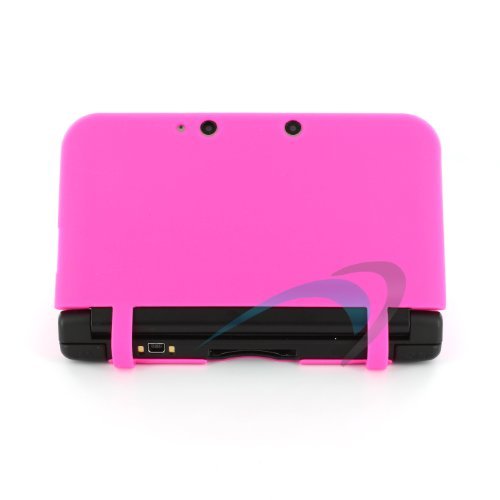 Assecure protective Soft Gel Silicone Cover Case For Nintendo 3DS XL - Pink - 5