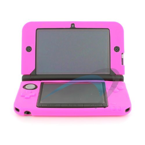 Assecure protective Soft Gel Silicone Cover Case For Nintendo 3DS XL - Pink - 2