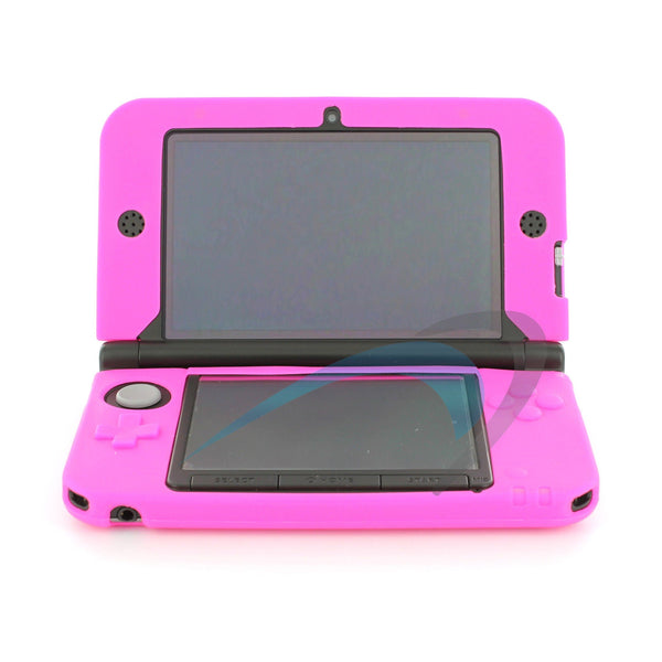 Assecure protective Soft Gel Silicone Cover Case For Nintendo 3DS XL - Pink