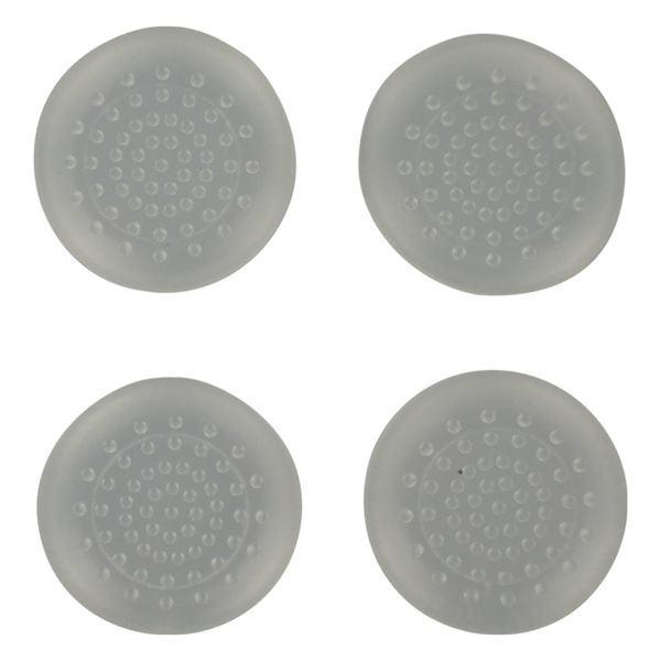 Assecure TPU protective analogue dotted thumb grip stick caps for Microsoft Xbox One- 4 pack Clear