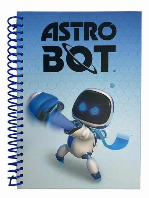 Astro Bot crew A5 wiro lined notebook journal with sticker sheet | Pyramid