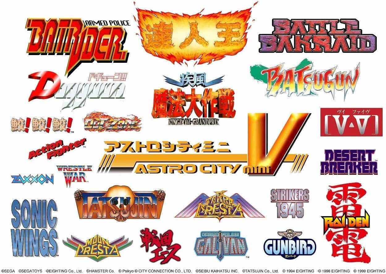SEGA Astro City Mini V - Mini arcade console with 22 build-in games