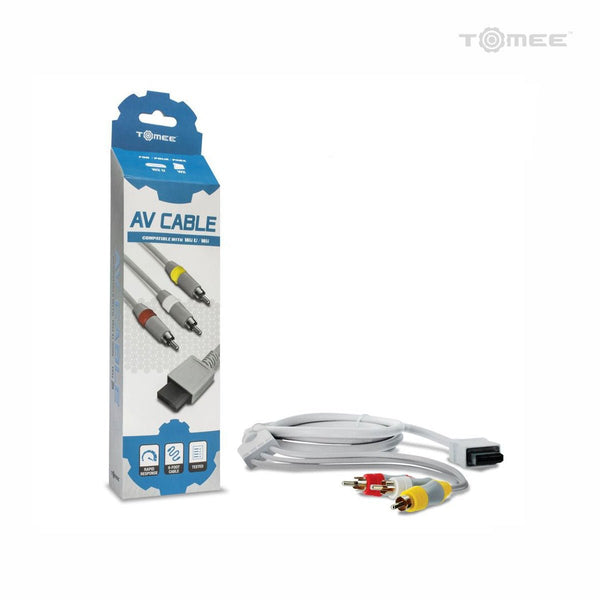 AV cable for Nintendo Wii / Wii U audio video composite lead 6ft | Tomee